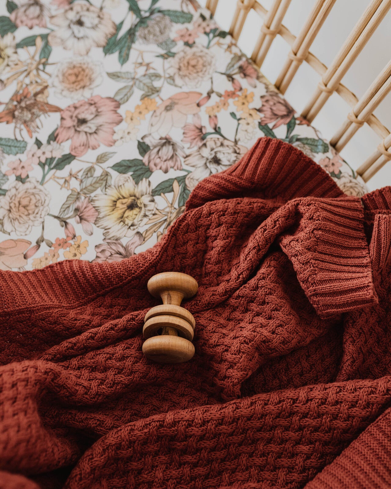 Snuggle Hunny - Umber | Diamond Knit Baby Blanket