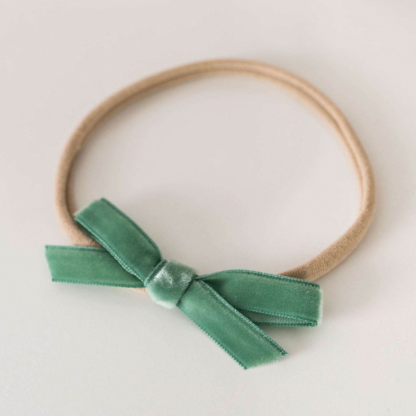 Snuggle Hunny - Olive Green Velvet Bow