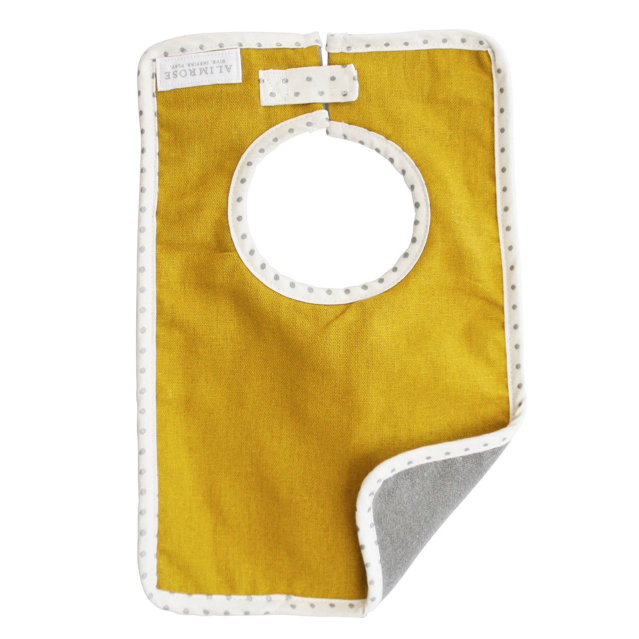 Bobby Bib- Butterscotch Linen