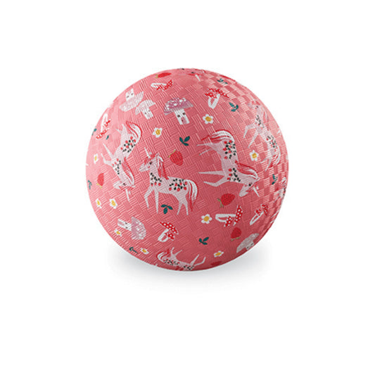 5 inch Playground Ball - Unicorn Garden (Pink)
