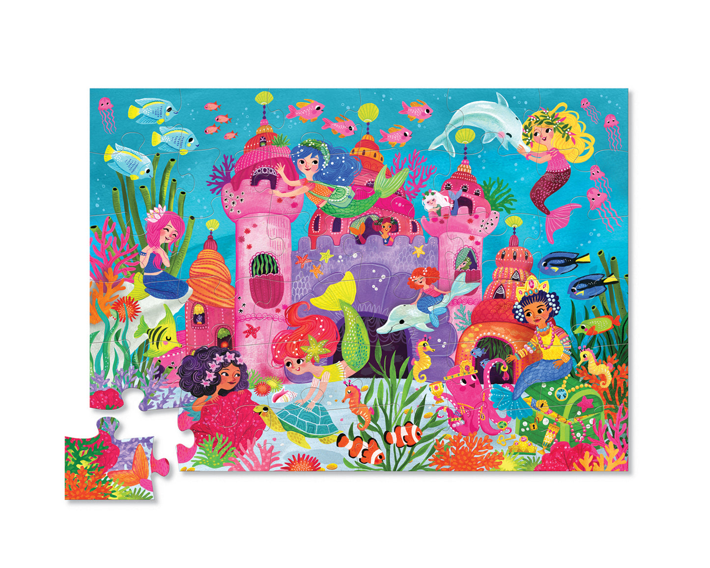 Classic Floor Puzzle 36 Pce - Mermaid Palace