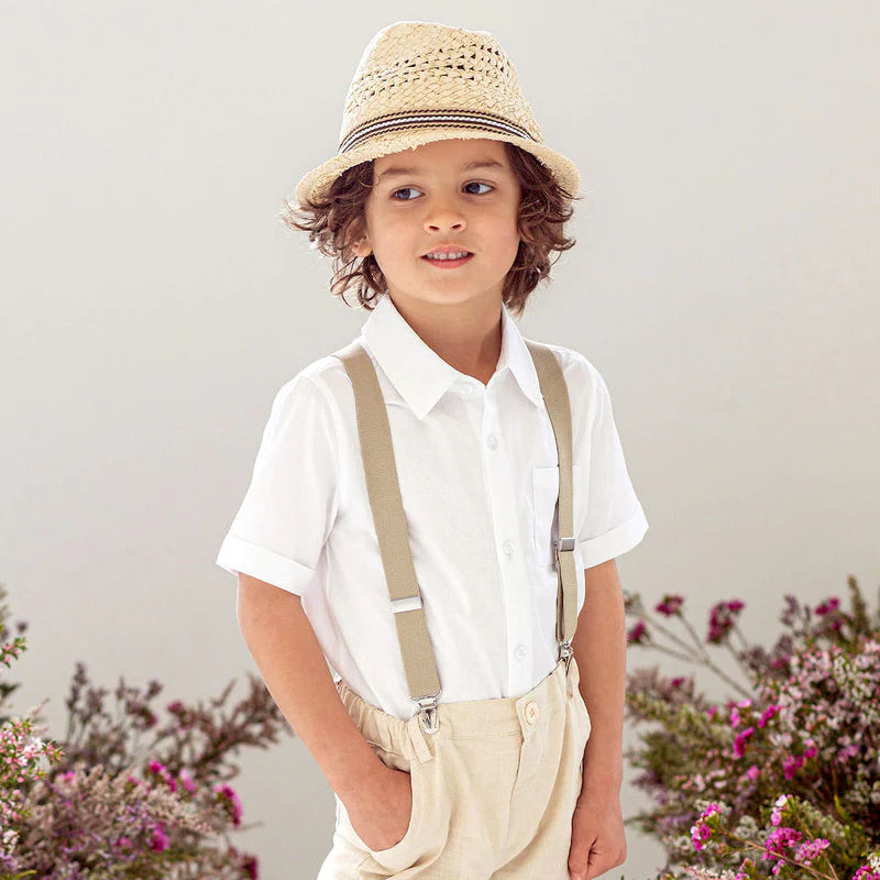 Bradley Boys Suspenders - Khaki