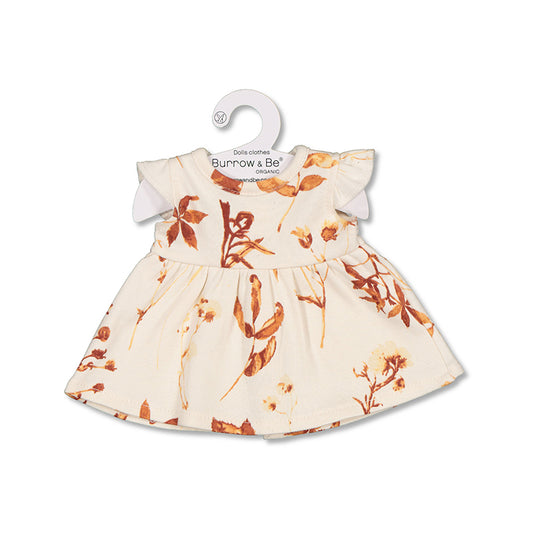 MINILAND Burrow & Be - Flutter Dress - Autumn Leaves (For 38cm Doll)