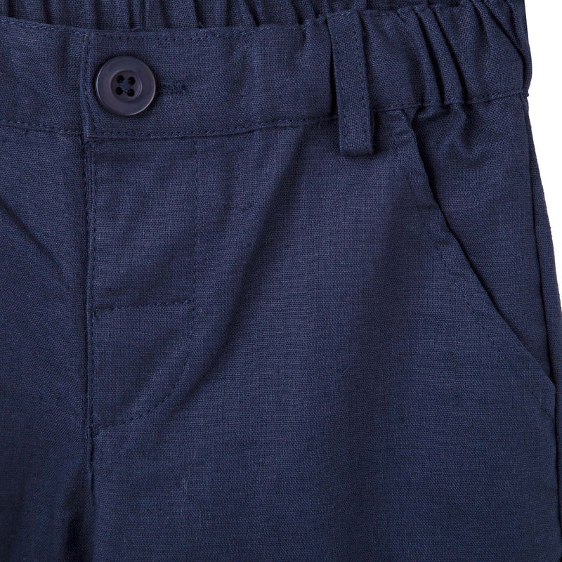 Finley Linen Pants - Navy