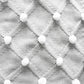 Pom Pom Organic Knit Baby Blanket - Grey