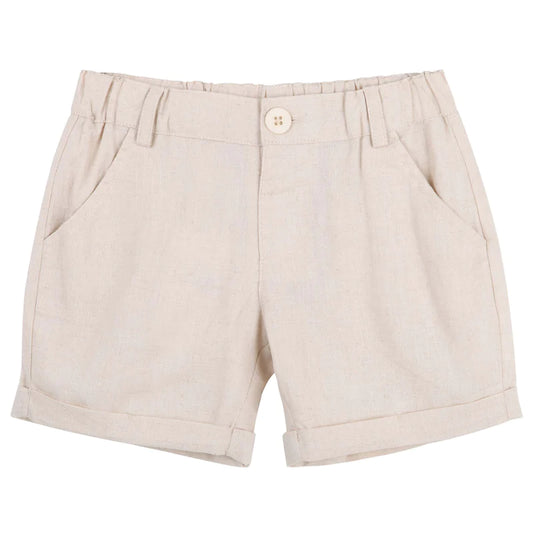 Finley Linen Shorts - Sand
