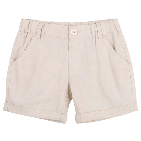 Finley Linen Shorts - Sand