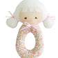 Audrey Grab Rattle - 16cm Blossom Lily Pink