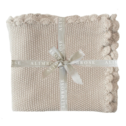 Blanket Mini Moss Stitch - Latte