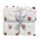 Pom Pom Blanket - Ivory with Blossom