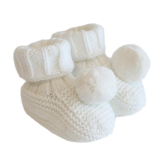 Pom Pom Baby Socks - Ivory