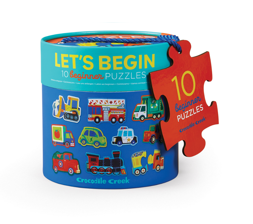 Let's Begin 2 Pce Puzzle - Vehicles