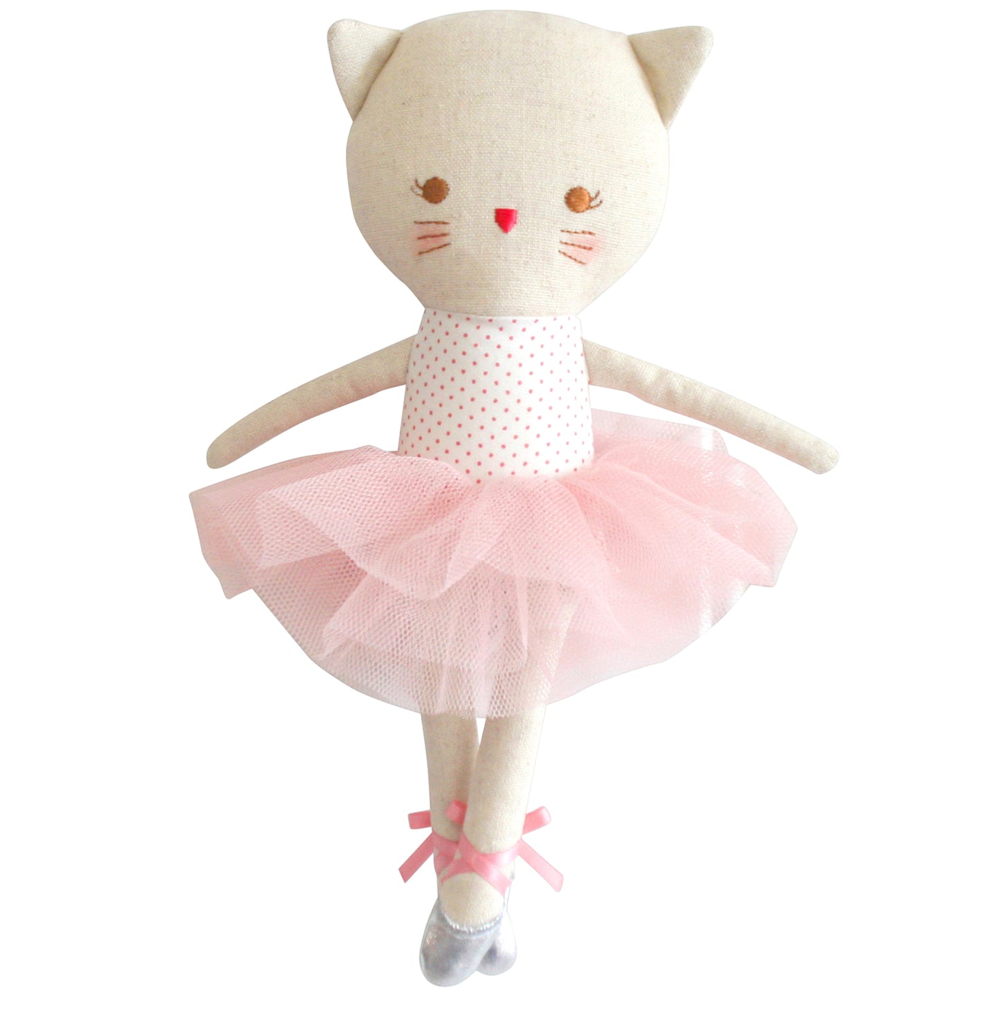 Odette Kitty Ballerina 25cm - Spot Pink