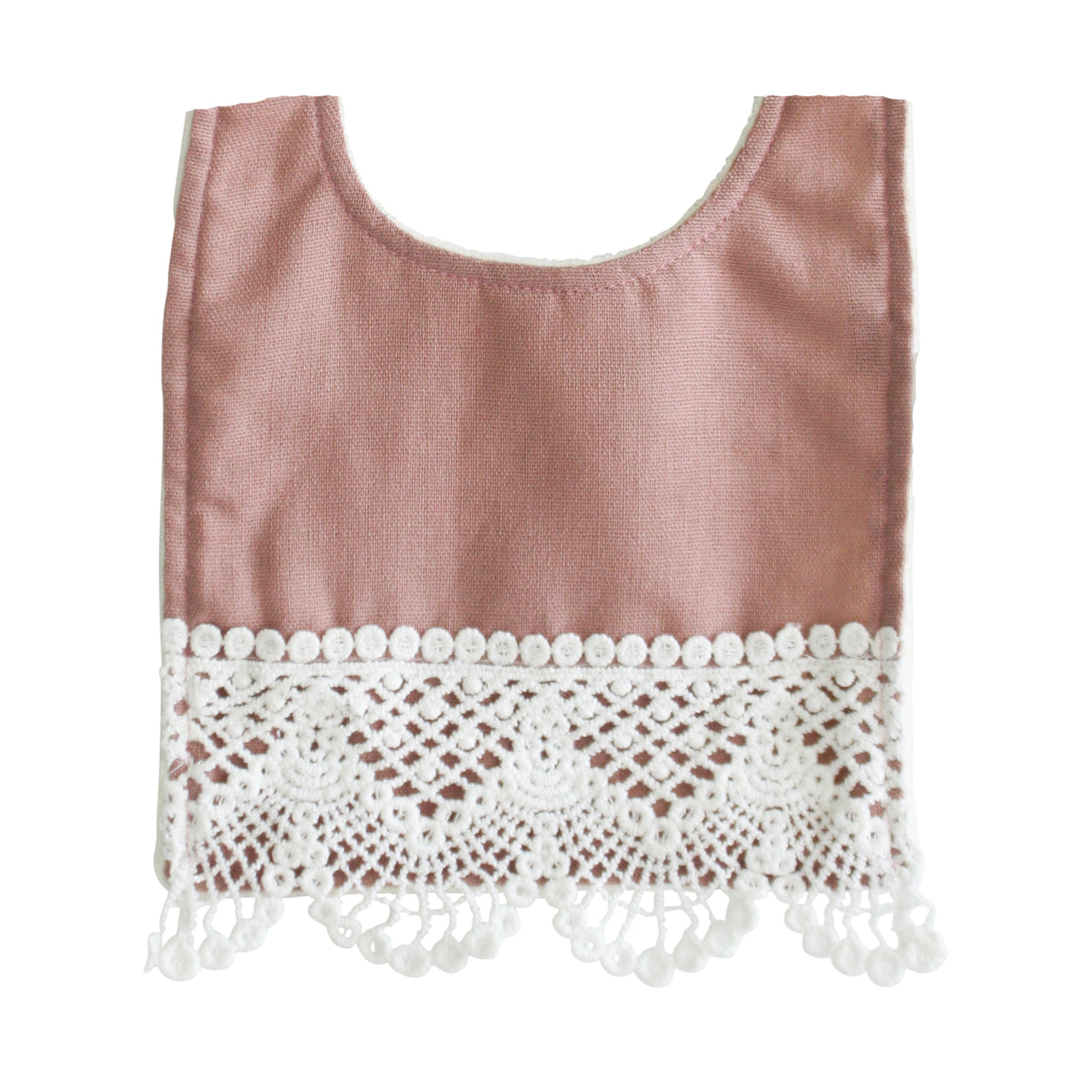 Erin Bib - Rose Linen