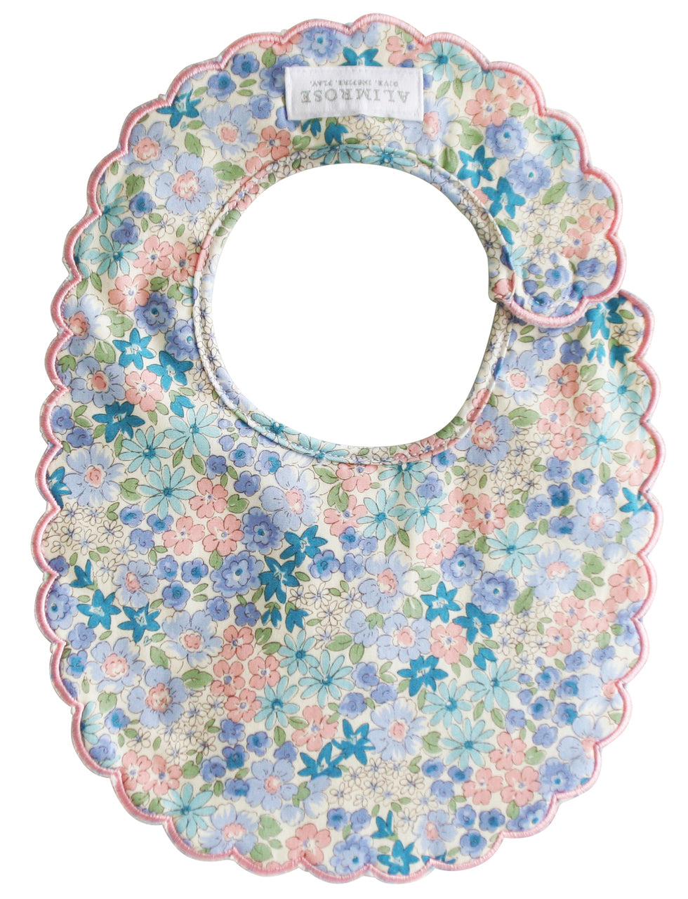 Scallop Bib - Liberty Blue