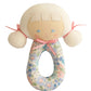 Audrey Grab Rattle - 16cm Liberty Blue