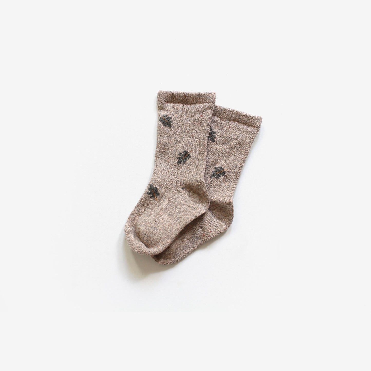 Organic Cotton Jacquard Socks - Little Leaf
