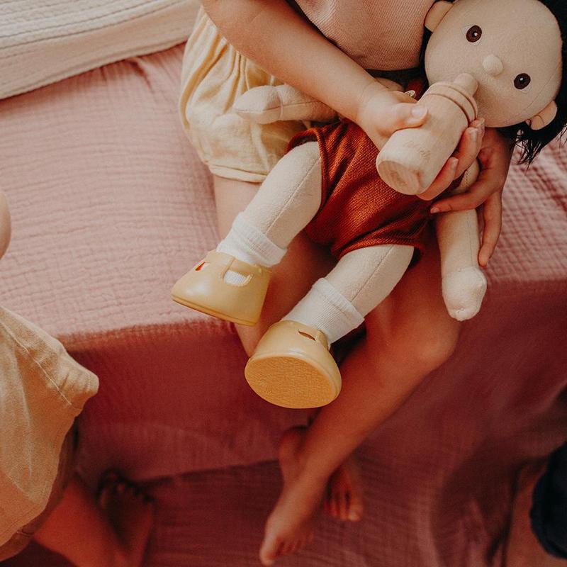 Dinkum Doll Shoes - Corn Yellow