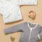 Purebaby 2 Pk Zip Growsuit - Vanilla Nautical