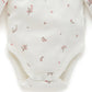 Purebaby Easy Neck L/S Bodysuit 2pk - Vanilla Blossom