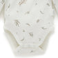 Purebaby Easy Neck L/S Bodysuit 2 Pk - Vanilla Eucalyptus