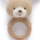 Purebaby Knitted Dog Rattle