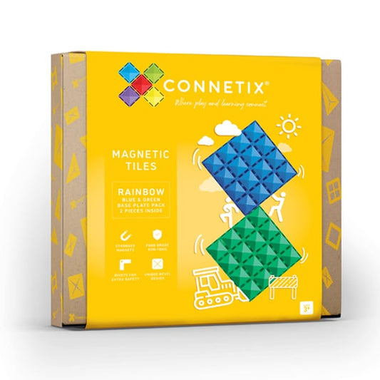 2 Pce Rainbow Base Plate Pack - Blue & Green