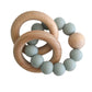Beechwood Teething Ring Set - Sage