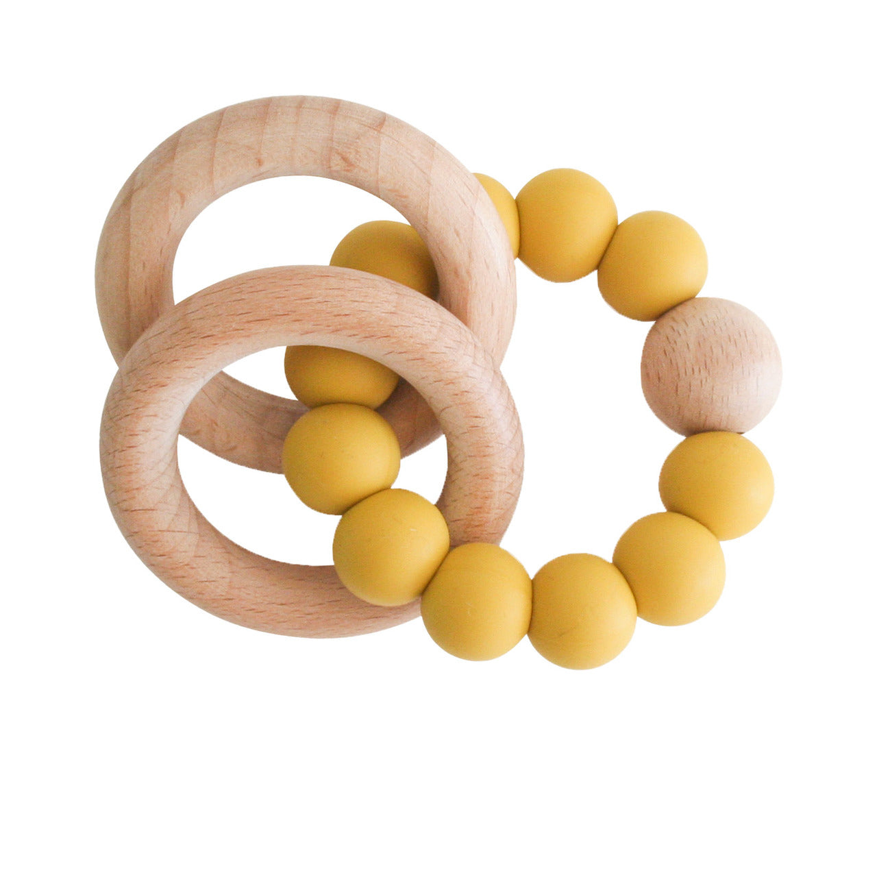Beechwood Teething Ring Set - Butterscotch