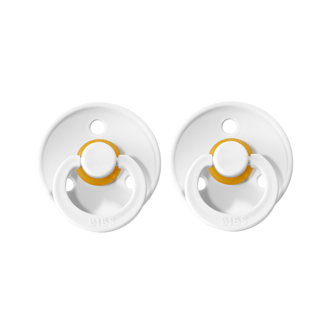 BIBS Dummies Size 2 - White 2pk