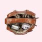 Vegan Leather Nappy Carry All - Tan