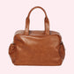 Vegan Leather Nappy Carry All - Tan