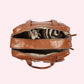 Vegan Leather Nappy Carry All - Tan