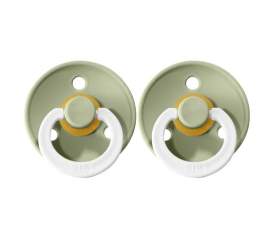 BIBS Night Glow Dummies Size 3 - Sage 2pk
