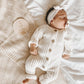 Ribbed Keepsake Romper - Milk