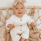 Ribbed Keepsake Romper - Milk