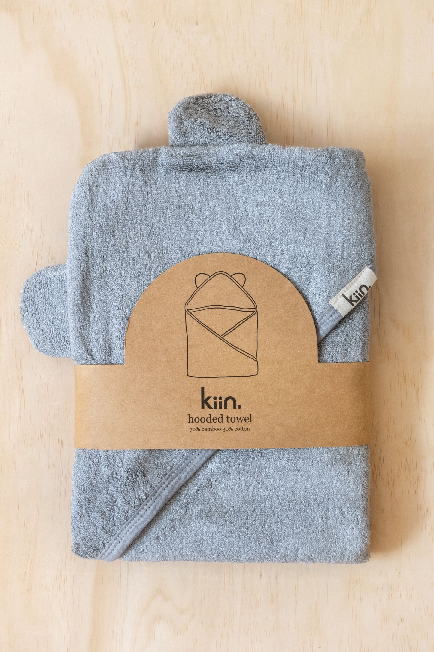 Hooded Towel - Dusky Blue