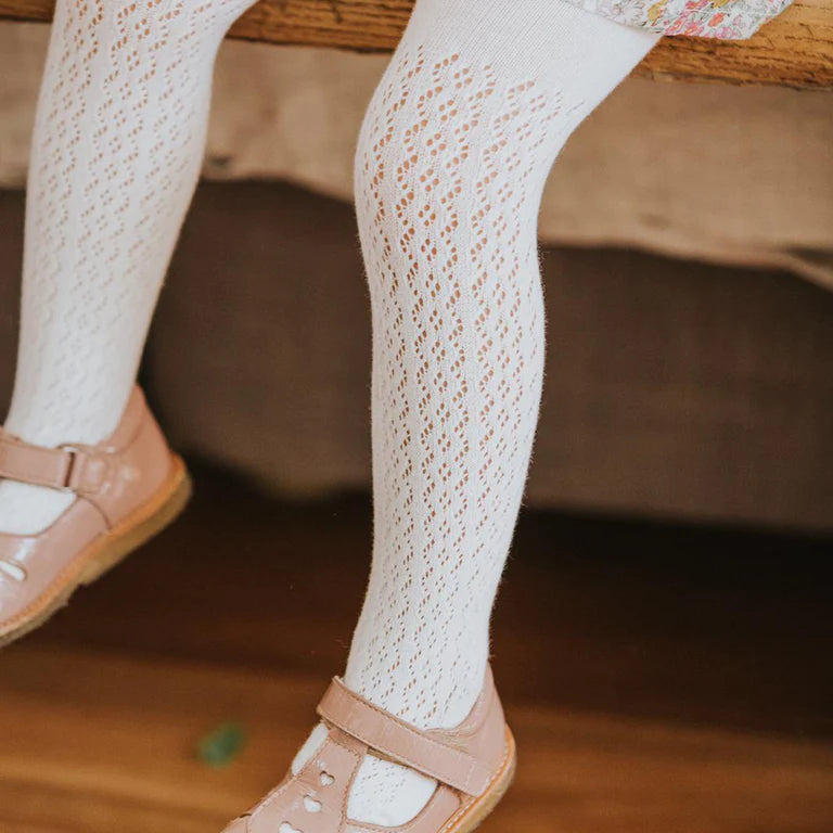 Bebe - Pointelle Tights - Cloud