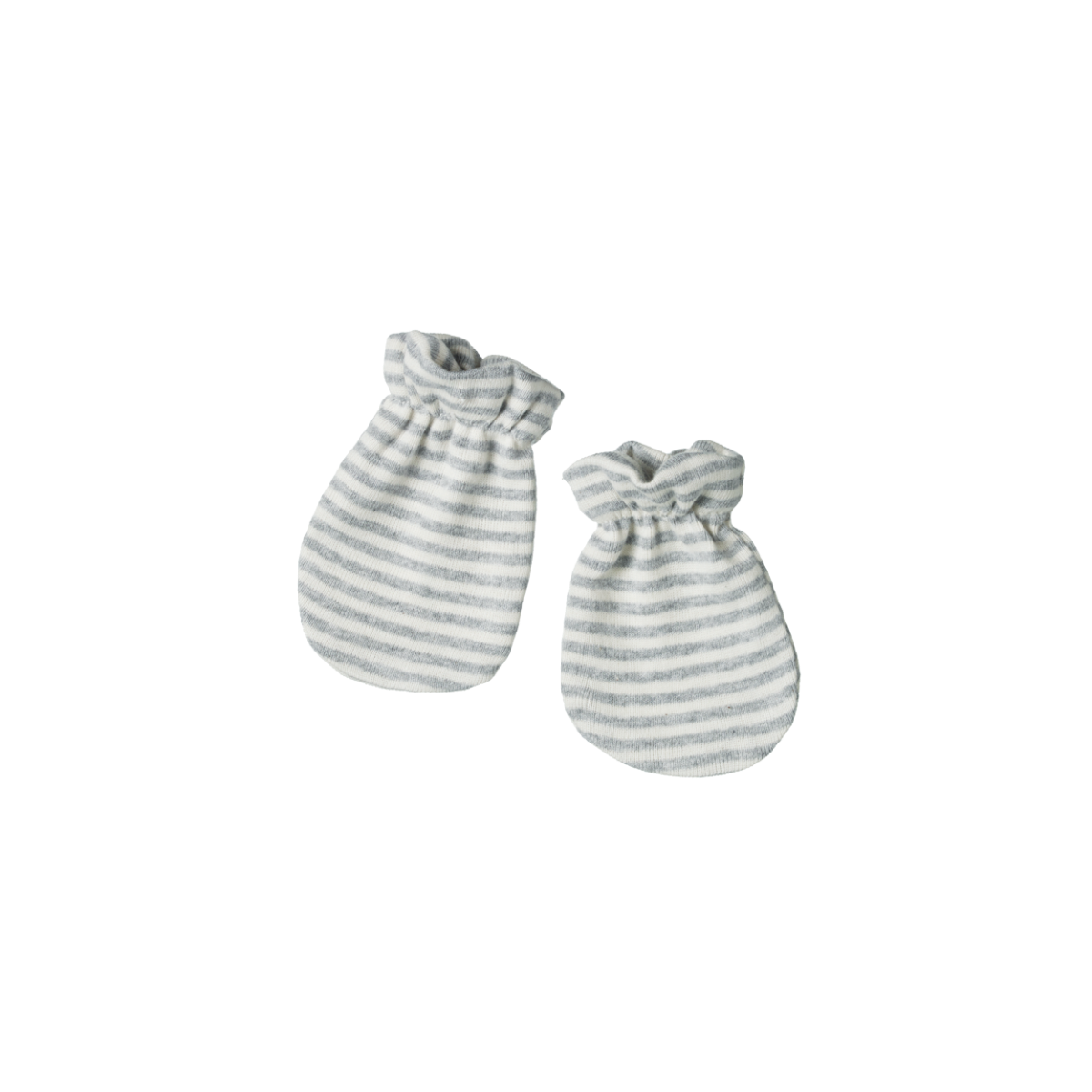 Nature Baby Mittens - Grey Marl Stripe