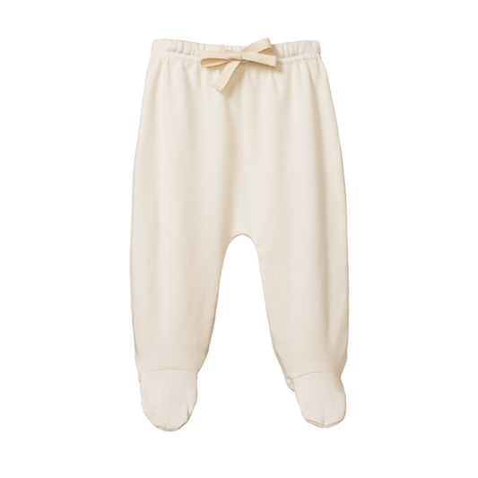Nature Baby Footed Romper Pants - Natural