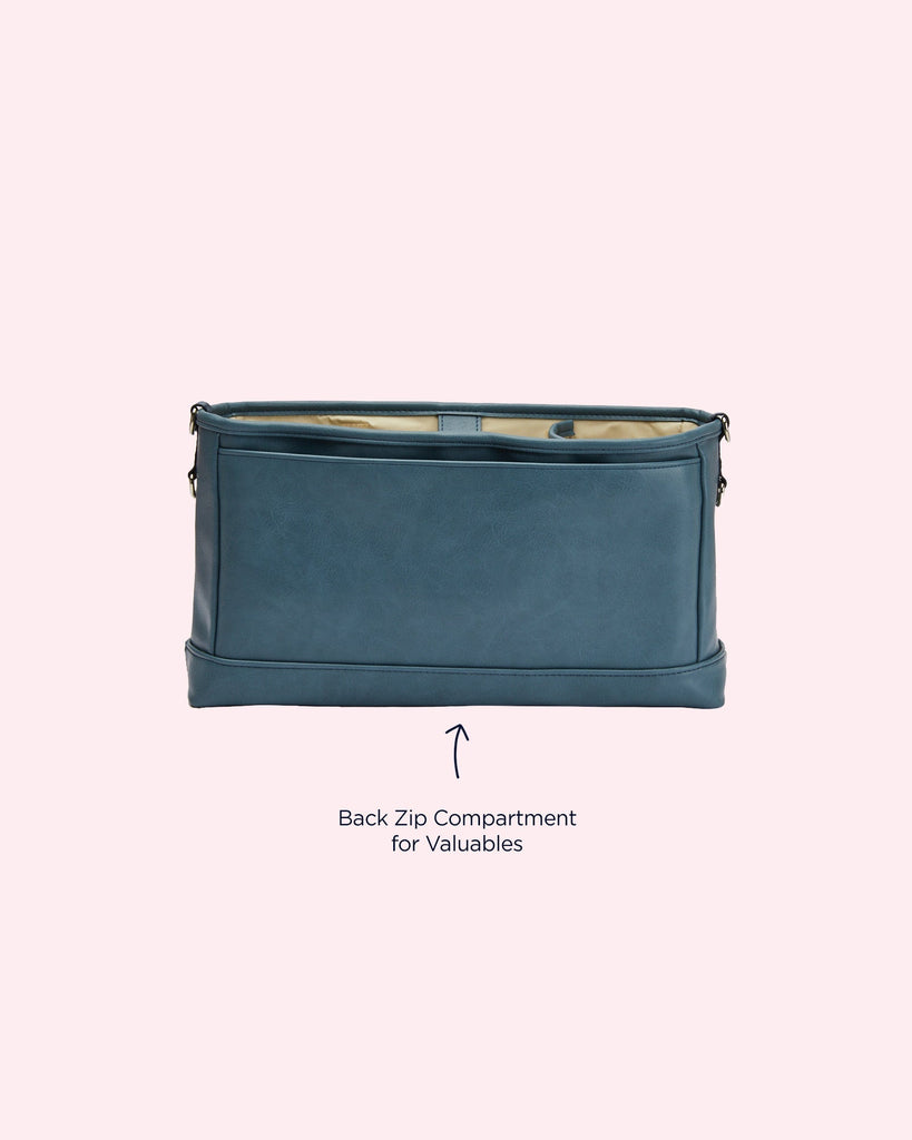 Stroller Organiser/Pram Caddy - Stone Blue