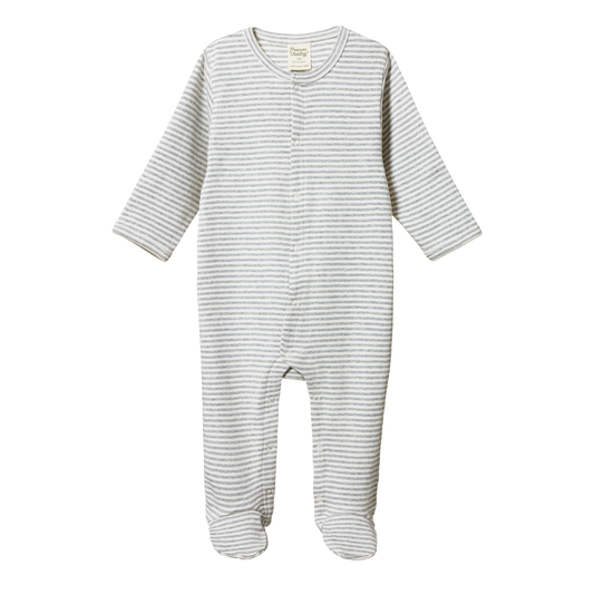 Nature Baby Stretch & Grow - Grey Marl Stripe